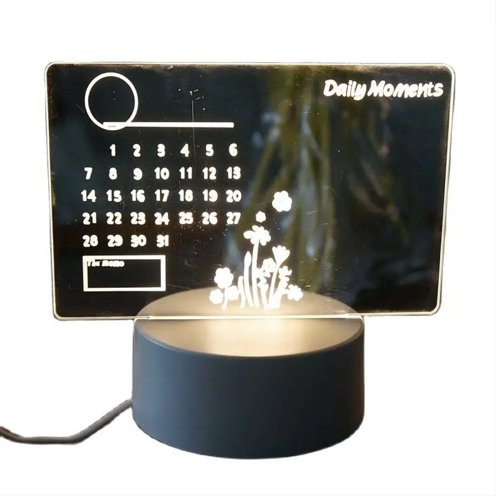 Rechargeable Note Board Night Light – Stylish & Functional