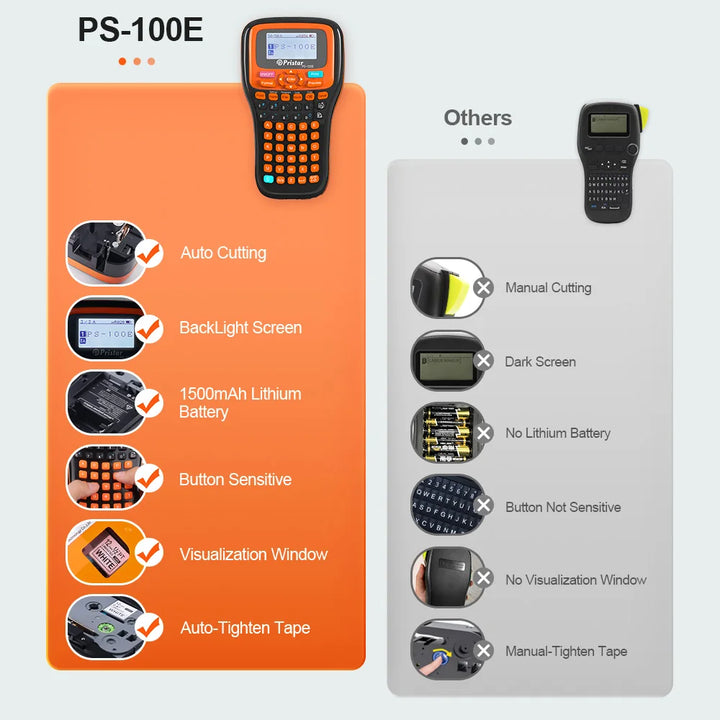 PS100E Label Printer  Organize Smarter, Work Faster!